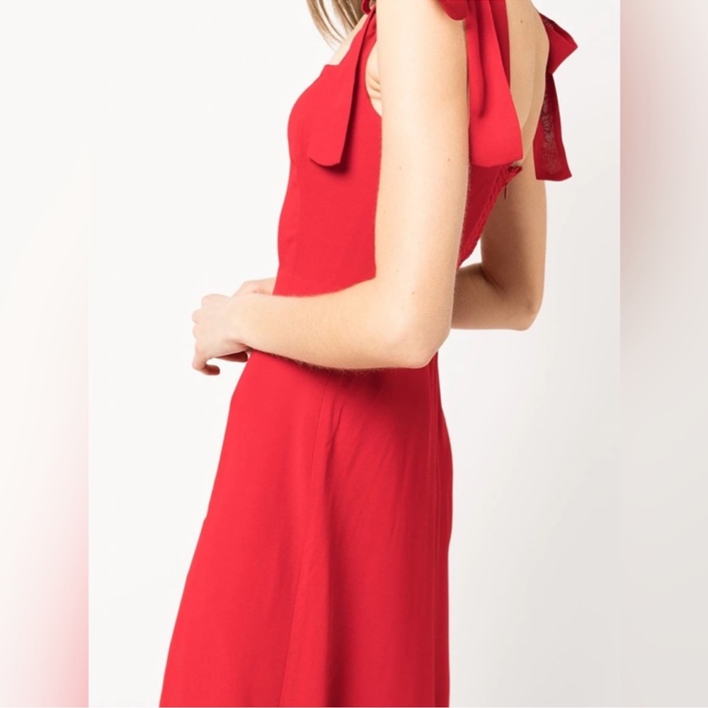 Reformation Twilight Tie Shoulder Midi Dress - Picture 3 of 7